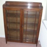 Glazed bookcase after restoration by DJ Bulpitt