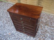 Mahogany chest after restoration by DJ Bulpitt